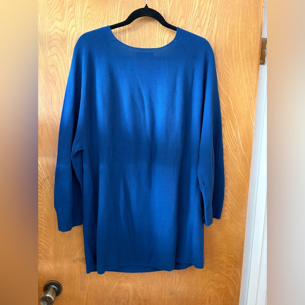 MM Lafleur The Chadwick teal Blue Crew Neck Sweater XXL - Picture 7 of 7